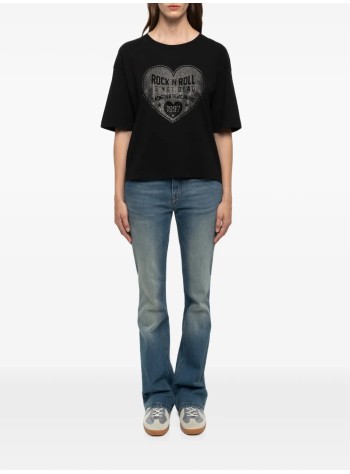 zadig & voltaire top mujer taida bc heart rnr strass - jwts02922 011 2
