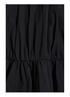 ganni blusa mujer compact poplin gathered peplum blouse - a1040500 099