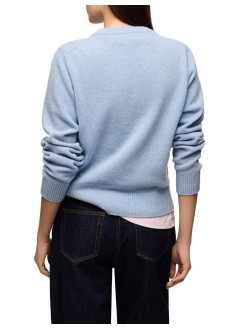 ganni sudadera mujer graphic wool sweater flowers - a1150059 zxf