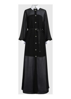 karl lagerfeld dress womanstudio long dress - b4w13056 999