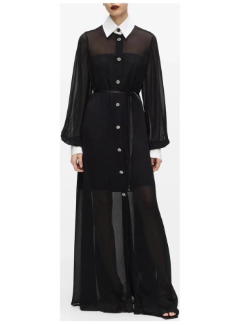 karl lagerfeld vestido mujer studio long dress - b4w13056 999 2