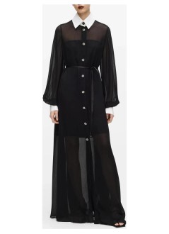 karl lagerfeld dress womanstudio long dress - b4w13056 999