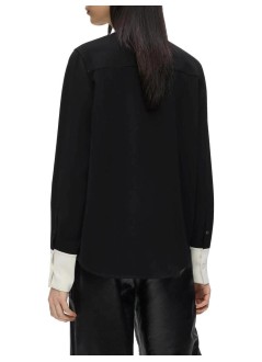 karl lagerfeld blusa mujer contrast collar shirt - b4w11010 998