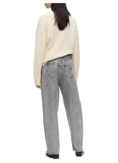 karl lagerfeld denim womancoated python denim pants - b4w10086 d21