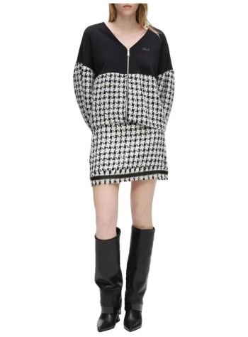 karl lagerfeld skirt womanboucle skirt - b4w12013 a96 2