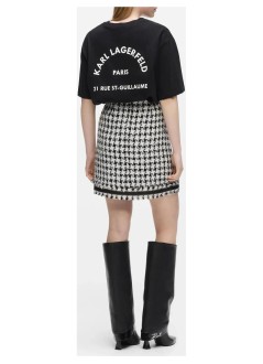karl lagerfeld falda mujer boucle skirt - b4w12013 a96