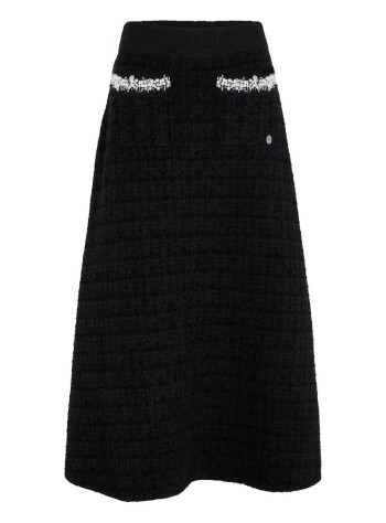 karl lagerfeld falda mujer embellished detail knit skirt - b4w12017 999