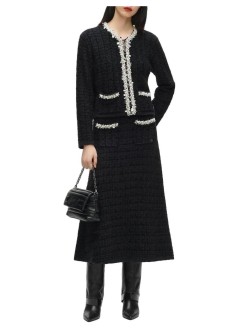 karl lagerfeld skirt womanembellished detail knit skirt - b4w12017 999
