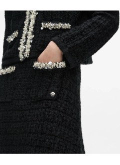 karl lagerfeld skirt womanembellished detail knit skirt - b4w12017 999