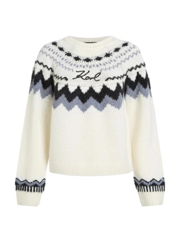 karl lagerfeld punto mujer alpine knit - b4w18020 101