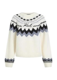 karl lagerfeld punto mujer alpine knit - b4w18020 101