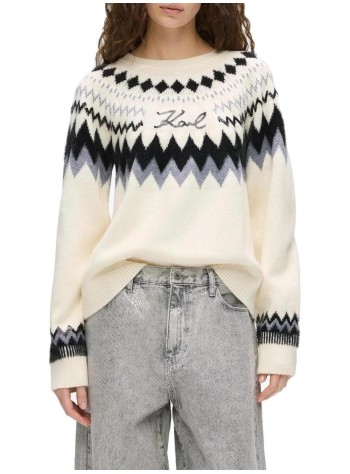karl lagerfeld punto mujer alpine knit - b4w18020 101 2
