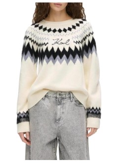 karl lagerfeld punto mujer alpine knit - b4w18020 101