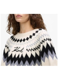karl lagerfeld punto mujer alpine knit - b4w18020 101