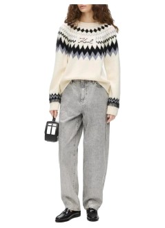 karl lagerfeld punto mujer alpine knit - b4w18020 101