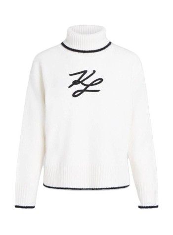 karl lagerfeld sudadera mujer soutache turtleneck sweater - b4w18033 101