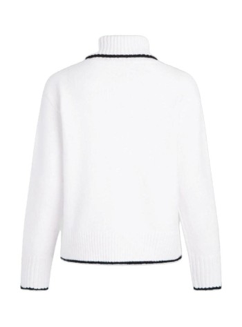 karl lagerfeld sudadera mujer soutache turtleneck sweater - b4w18033 101 2