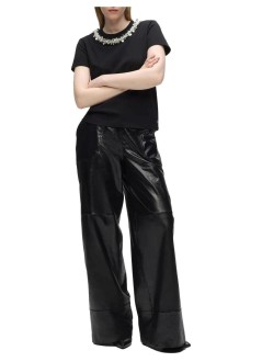 karl lagerfeld top mujer embellished detail tshirt - b4w17037 999