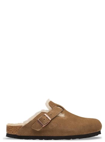 birkenstock zueco hombre boston shear leve - 1032440 dark tea