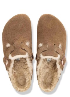 birkenstock zueco hombre boston shear leve - 1032440 dark tea