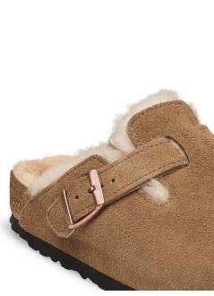 birkenstock zueco hombre boston shear leve - 1032440 dark tea
