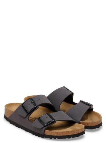 birkenstock sandalia hombre arizona bfbc - 1032023 velvet gray tonal buckles 2