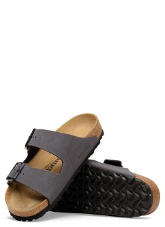 birkenstock sandalia hombre arizona bfbc - 1032023 velvet gray tonal buckles