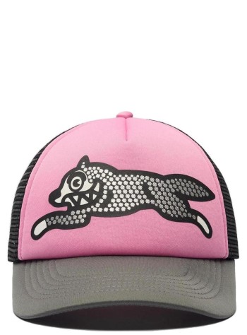 icecream gorras hombre glitter running dog trucker cap - ichw26281 pink grey