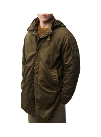 c.p.company outerwear hombre twill mixed hooded zip jacket - 21cmow077a110305g 356 2