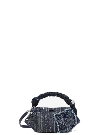 ganni crossbody mujer bou mini denim - c2100072 077