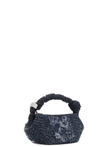 ganni crossbody mujer bou mini denim - c2100072 077 2