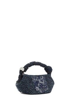 ganni crossbody womanbou mini denim - c2100072 077