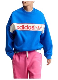 adidas originals sudadera hombre block swtshrt - lf3015 blue