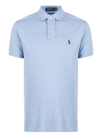 polo ralph lauren polo hombre basic mesh ssl knit - 710666998007 isle heather