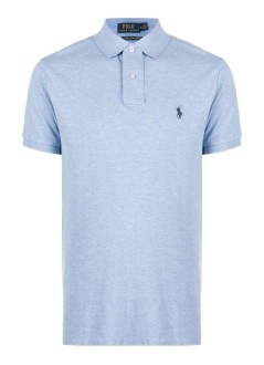polo ralph lauren polo hombre basic mesh ssl knit - 710666998007 isle heather
