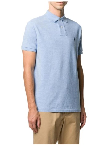 polo ralph lauren polo hombre basic mesh ssl knit - 710666998007 isle heather 2