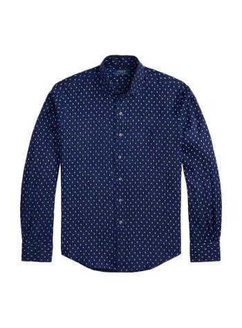 polo ralph lauren camiseria hombre long sleeve custom fit aop shirt - 710b22590001 7265 newport geo