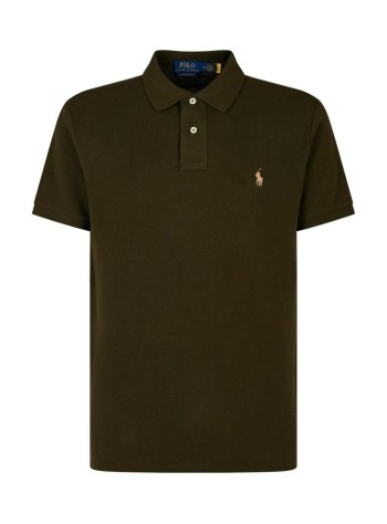 polo ralph lauren polo hombre sskccmslm1-short sleeve-knit - 710680784541 company olive c8526