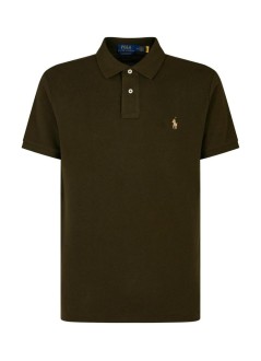 polo ralph lauren polo hombre sskccmslm1-short sleeve-knit - 710680784541 company olive c8526
