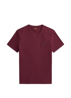 polo ralph lauren camiseta hombre sscncmslm2-short sleeve-t-shirt - 710671438545 spring wine heather c5942