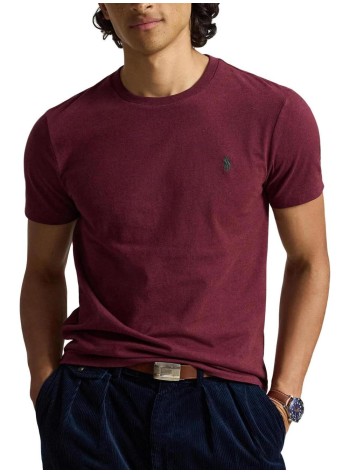 polo ralph lauren camiseta hombre sscncmslm2-short sleeve-t-shirt - 710671438545 spring wine heather c5942 2