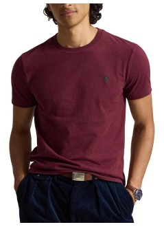 polo ralph lauren camiseta hombre sscncmslm2-short sleeve-t-shirt - 710671438545 spring wine heather c5942