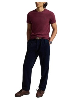 polo ralph lauren camiseta hombre sscncmslm2-short sleeve-t-shirt - 710671438545 spring wine heather c5942