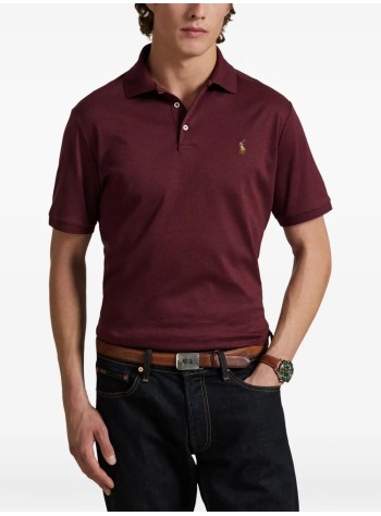 polo ralph lauren polo hombre sskccmslmm1-short sleeve-knit - 710704319177 spring wine heather 2