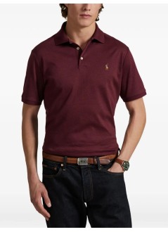 polo ralph lauren polo hombre sskccmslmm1-short sleeve-knit - 710704319177 spring wine heather
