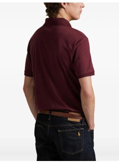 polo ralph lauren polo hombre sskccmslmm1-short sleeve-knit - 710704319177 spring wine heather