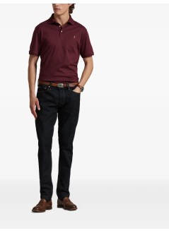 polo ralph lauren polo hombre sskccmslmm1-short sleeve-knit - 710704319177 spring wine heather