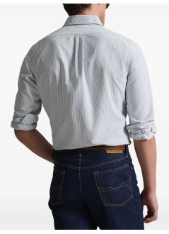 polo ralph lauren camiseria hombre cubdppcs-long sleeve-sport shirt - 710953704501 6636a navy white