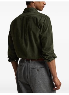 polo ralph lauren camiseria hombre cubdppcs-long sleeve-sport shirt - 710853123502 company olive w khaki pp