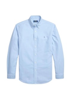 polo ralph lauren camiseria hombre cubdppcs-long sleeve-sport shirt - 710805564528 chambray blue